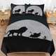 thumbnail image 1 of The Lion King Cartoon Bedding Sets Ultra Soft Skin-Friendly Duvet Cover 3 Piece, Cute Comforter Cover Bed Set for Boys Girls Kids, 1 of 5