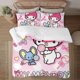 thumbnail image 1 of My Melody 3-Piece Bedding Set For Kids Boys Girls Adult Cartoon Warm Cute Fashion Holiday Present Gift Bed Sheets, 1 of 5