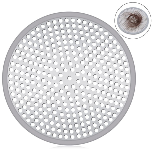 1pc Shower Drain Hair Catcher Cover Strainer, Stall Drain Protector Cover, Stainless Steel