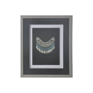 Ronda - Cuadro Joya Plata Turquesa Plata 38X45 Cm