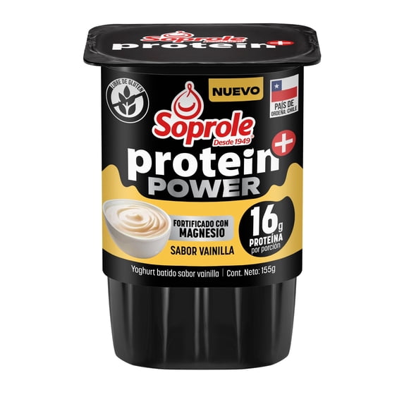 Yoghurt Soprole Protein+ Power Vainilla, 155 g