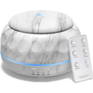 Veat00L - Difusor De Aceite Esencial, Humidificador De Aromaterapia De 300Ml, Pequeño Difusor Doméstico Con Control Remoto Y 7 Luces Ambientales Led De Color