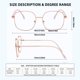 thumbnail image 2 of QxAiVMin Gafas Cuadradas Oversize con Bloqueo de Luz Azul, 2 of 7