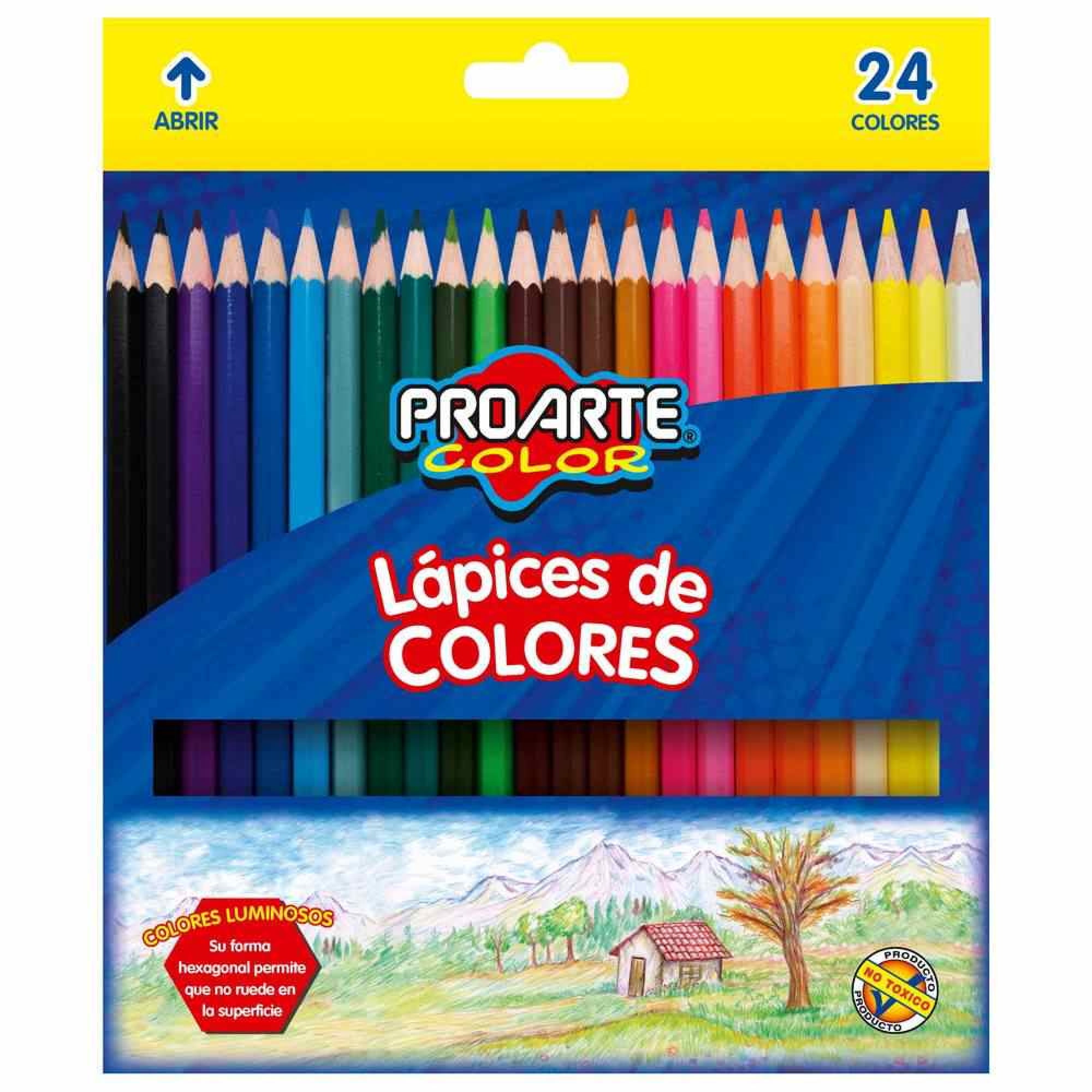 Lápices De Colores, 24 Un Proarte