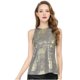thumbnail image 3 of INSPIRE CHIC Camiseta Holográfica Brillante de Halloween para Mujer Fiesta Disco Top de Tirantes Metálico para Mujer XL Plata, 3 of 8