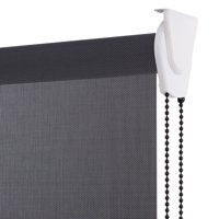 Bertex - Cortina Roller Sunscreen Gris Oscuro, Alto Ajustable Máximo De 240 Cm X Ancho A Elección Para Sala, Living, Oficina O Escritorio (165 Cm De Ancho X 240 Cm De Alto)