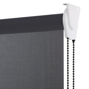 Bertex - Cortina Roller Sunscreen Gris Oscuro, Alto Ajustable Máximo De 240 Cm X Ancho A Elección Para Sala, Living, Oficina O Escritorio (165 Cm De Ancho X 240 Cm De Alto)