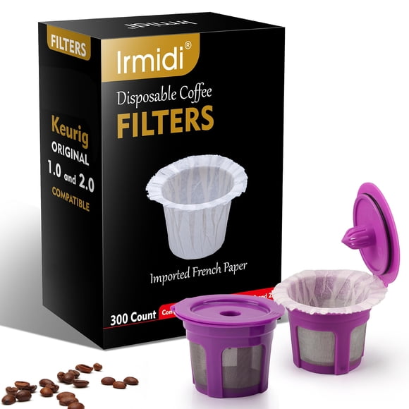 Filtro De Papel Desechable De 300 Unidades + 2 Vasos K Reutilizables