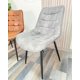 thumbnail image 2 of Pack 2 Silla Cuadro Gamuza Base Negra - Gris, 2 of 3