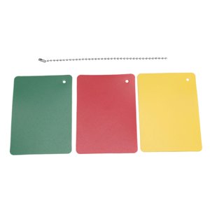 Ioensy - Accesorio Multifuncional Para Tarjeta De Árbitro De Fútbol, Material Pp, Rojo, Verde Y Amarillo