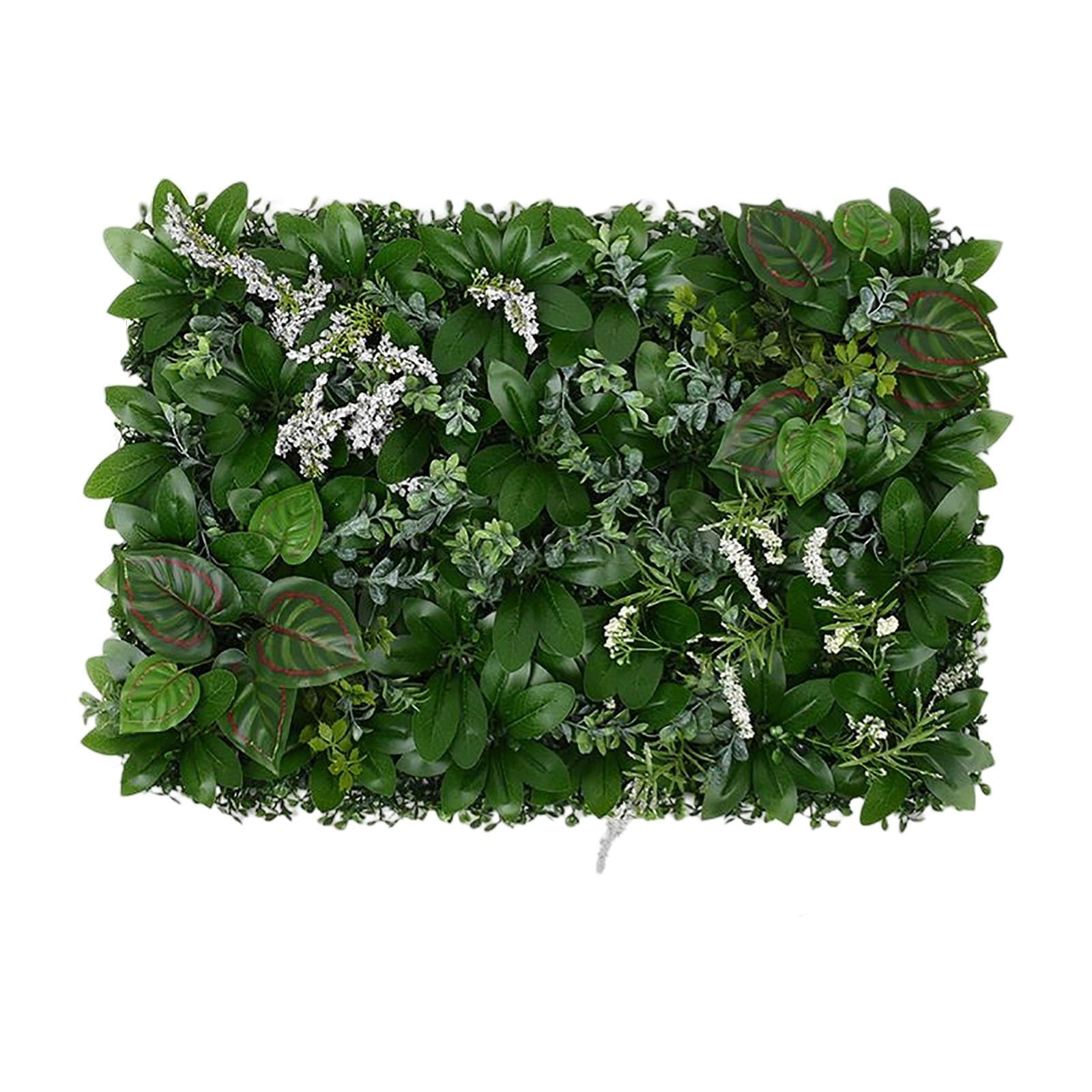 Bothyi - Panel De Pared De Hierba Fotografía Decoración Hojas Setos Artificiales Plantas B