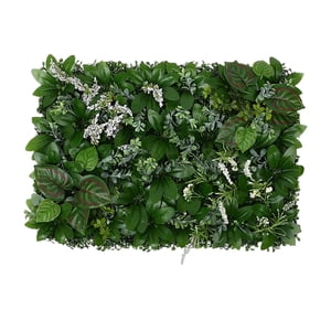 Bothyi - Panel De Pared De Hierba Fotografía Decoración Hojas Setos Artificiales Plantas B