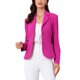thumbnail image 1 of INSPIRE CHIC Blazer de Trabajo para Mujer con Solapa, Chaqueta de Manga Larga, Traje Blazer Rojo Rosa XL, 1 of 6