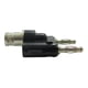 thumbnail image 2 of Adaptador BNC Conector Hembra Doble Conector Tipo Banana Conector Macho, 2 of 3