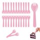 thumbnail image 1 of Tenedor Simpldell 11 cm Rosa 200 unidades desechables, 1 of 6