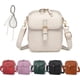 thumbnail image 1 of Bolso bandolera mujer retro piel sintética hombro mensajero cartera integrada ranuras tarjetas antirrobo, 1 of 8