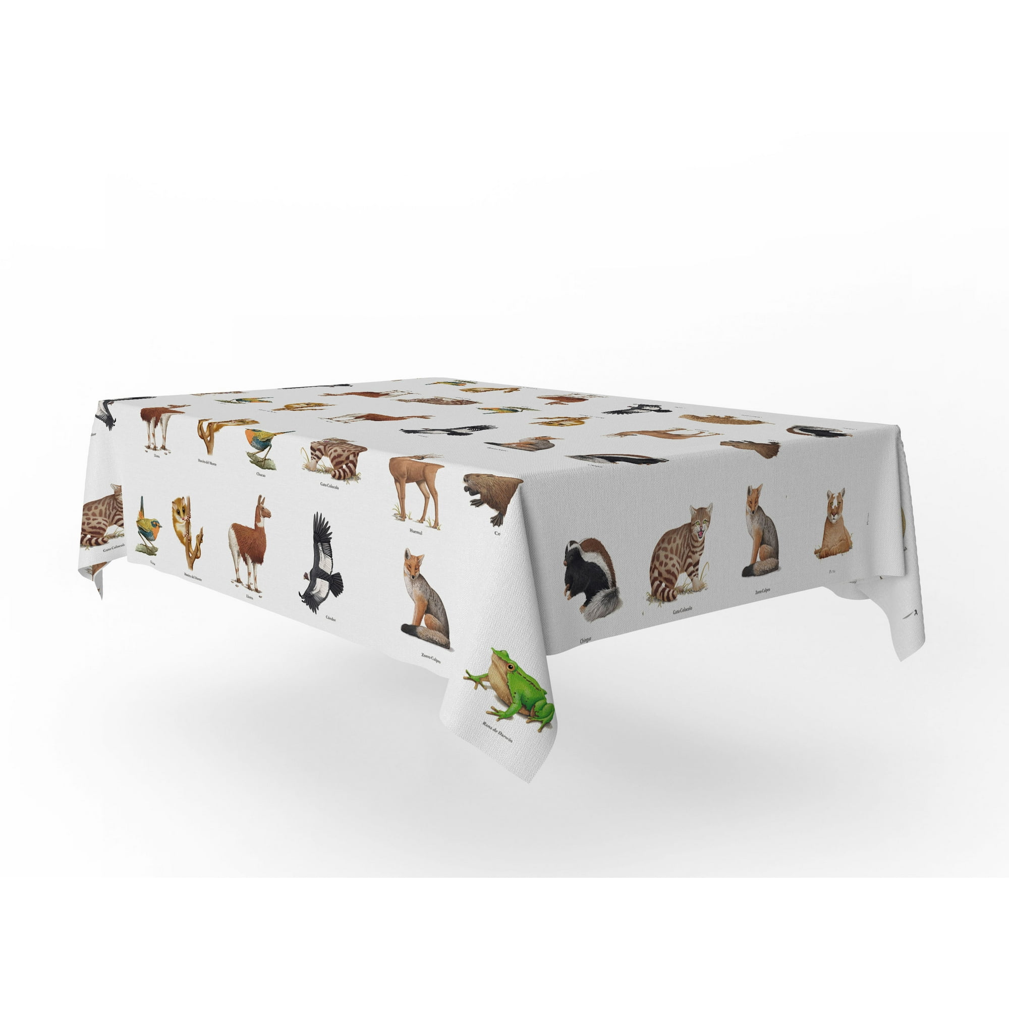 Andes1 - Mantel Antimanchas De Fauna Chilena