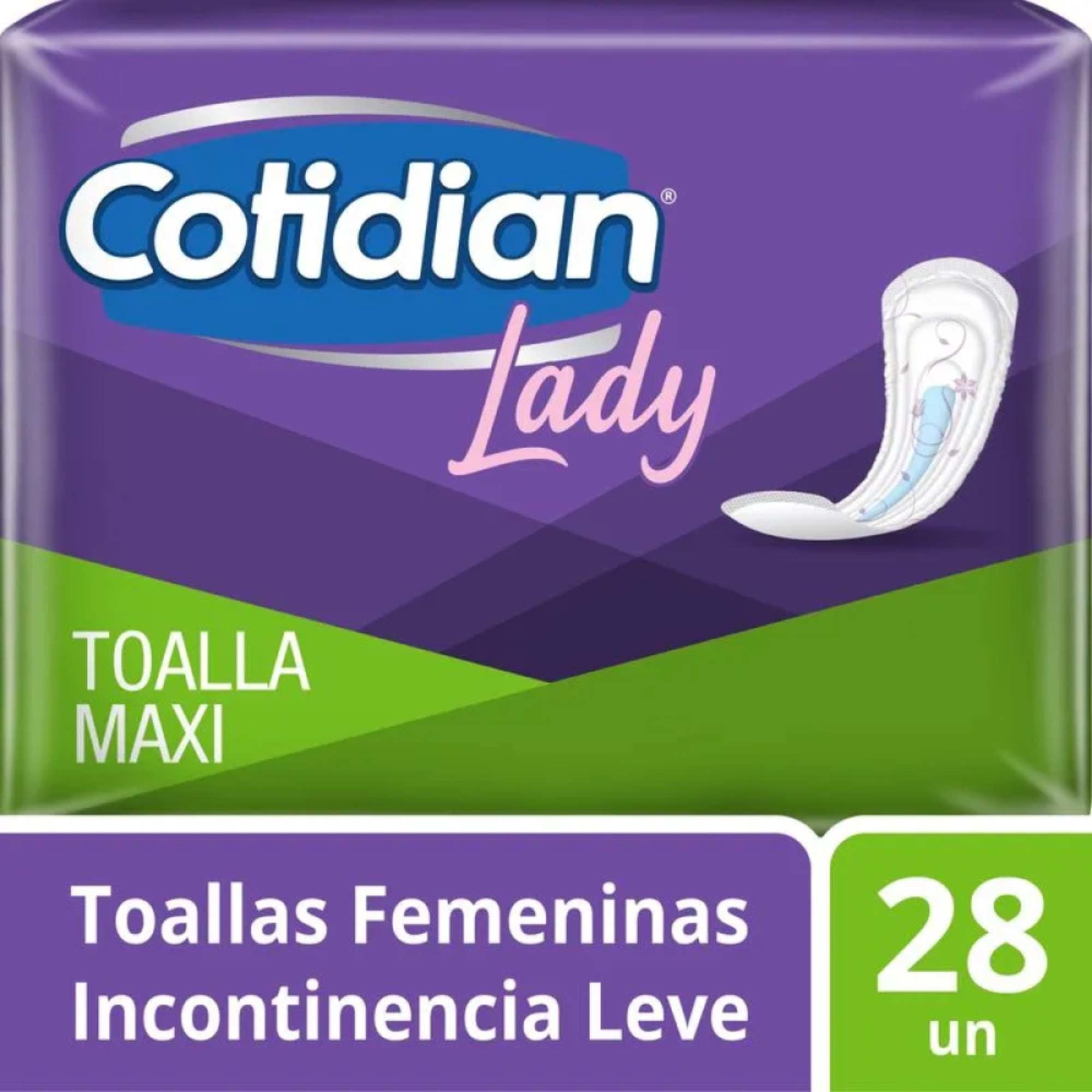 Toallas Incontinencia Maxi Lady 28 Un Cotidian