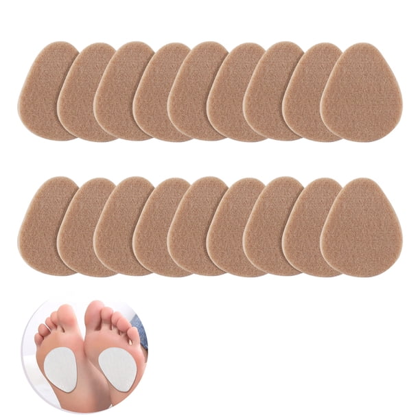 Paquete de 18 almohadillas metatarsianas para aliviar el dolor en el antepié. Almohadillas de fieltro grueso.
