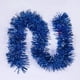 thumbnail image 2 of Xiao Hua Decoración de corona navideña de 9,95 m × 9 cm, azul, retorcida, brillante, para barandilla de escalera, decoración navideña para escaleras, suministros para hacer coronas, 1 pieza, 2 of 3