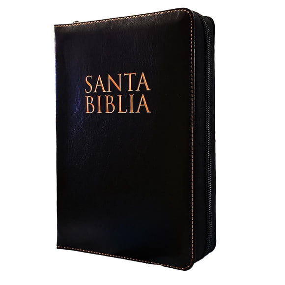 Biblia COLECCIÓN CELESTIAL RVR 1960 14 pt Cuero Negro
