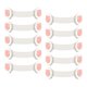 thumbnail image 5 of 10 Piezas Bebé Niño Gabinete Cerradura De Seguridad Niños Cajón Armario Puerta Cerraduras Rosa, 5 of 5