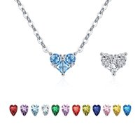 Heshpaws - Colgante Con Colgante De Corazón De Plata De Ley