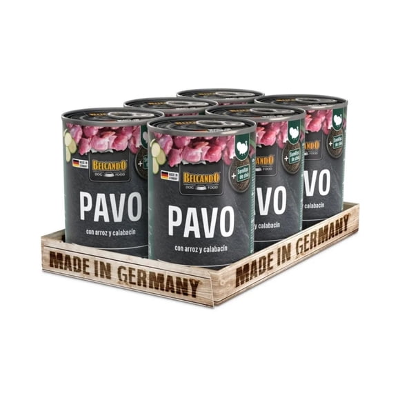 Lata Belcando Perros Adultos Pavo 400 Grs. X6 Un.