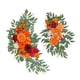 thumbnail image 3 of 2x Flores Artificiales De Arco De Boda Swag Para Ventana De Fiesta Silla De Boda Naranja, 3 of 3