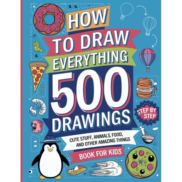 Libro de dibujo Majosta Cómo dibujar todo para niños de 4 a 12 años | Lider