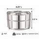 thumbnail image 3 of Insertos apilables LNM Steamer Cooker de acero inoxidable de 8 qt, 3 of 8