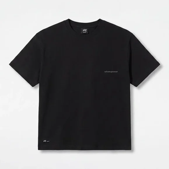 Polera Hombre Classic Tiny Icon Black Whatup