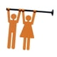 thumbnail image 2 of Letrero De Ba?o Con Símbolos Gráficos Decorativos, Decoración De Pared Para Cafeterías, Negocios, Puertas, Hombres Y Mujeres., 2 of 5