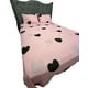 thumbnail image 2 of JUEGO DE SABANAS DE GÉNERO KING ROSADA CORAZONES NEGROS, 2 of 4