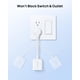 thumbnail image 5 of Extensor de enchufe TROND Flat con cable de 15 cm, 3 vías, blanco, 5 of 7