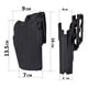 thumbnail image 3 of Funda Táctica Pistola Airsoft Paintball Holster Universal Negro, 3 of 3