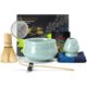 thumbnail image 1 of Juego de batidores para matcha TEANAGOO, cuenco de cerámica azul, 560 ml, 7 unidades, 1 of 8