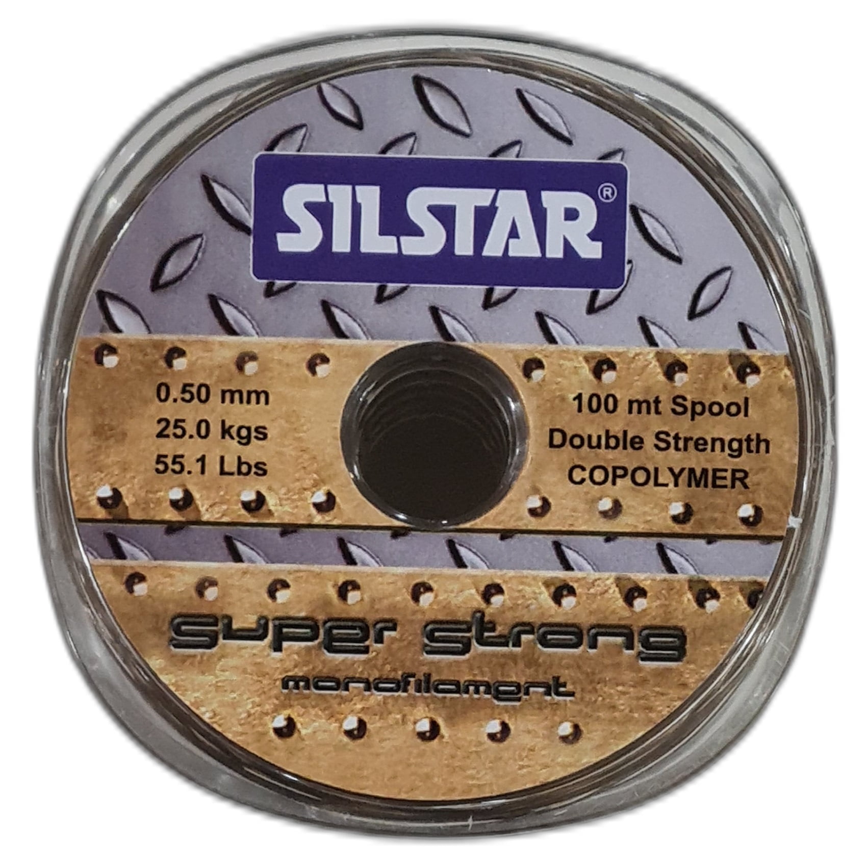 Silstar - Nylon De Pesca 0,50mm Super Strong Resisten25kg 100mt Marron