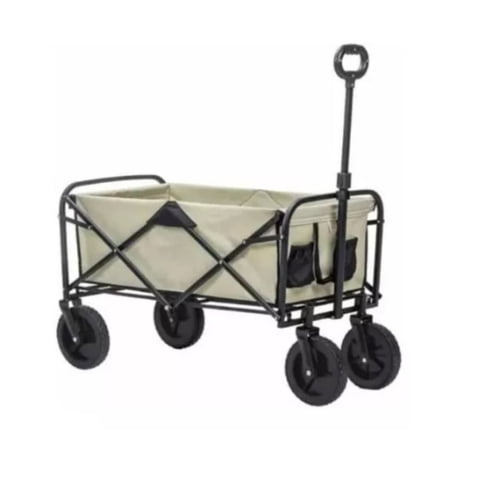 Click Ventas - Carrito Plegable Organizador Camping Carga Pequeño Beige
