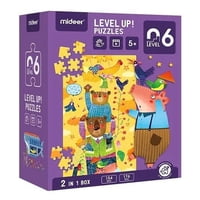 Genérico - Puzzle Infantil 2 En 1 Nivel 6 Ositos