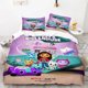 thumbnail image 1 of Cartoon Gabby Dollhouses Duvet Cover Set,Harajuku Gabby Dollhouse Bedding Set,Children Cartoon Pillowcase Kids Cute Bedding Set Bed Sheets, 1 of 5