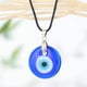 thumbnail image 3 of Evil Eye Colgante Collar, Lucky Azul Eye Protection Collar Glass Leather Rope Chain Turkish Protact Lucky Collar para mujeres Hombres Friend fo Birthday, Valentine, Christmas, 3 of 6