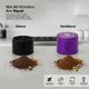 thumbnail image 3 of Molinillo de especias HerbSaver de aluminio de 6.35 cm con tapa magnética, morado, 3 of 8
