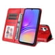 thumbnail image 5 of Funda tipo cartera FOXDOCK para Samsung Galaxy A06 5G , diseño girasol en relieve, cuero PU, cierre magnético, soporte y tarjetero, 5 of 5