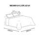thumbnail image 3 of Cubrecama Sherpa 1.5 Plazas - Celeste Hojas M909, 3 of 3