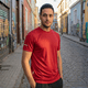 thumbnail image 1 of Polera Secado Rápido Hombre M/corta antibacterial reflectiva Rojo, 1 of 8