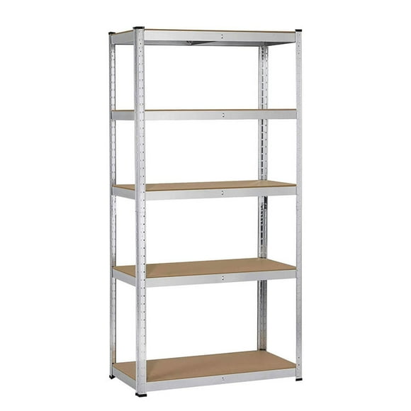 Estanteria Metalica 90x40x180 bandeja de madera 5 niveles 35kg por nivel
