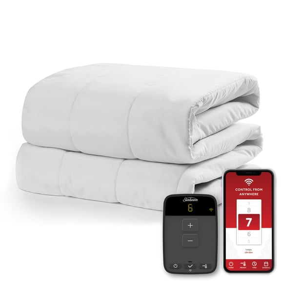 Colchón Sunbeam, manta eléctrica con conexión Wi-Fi, doble