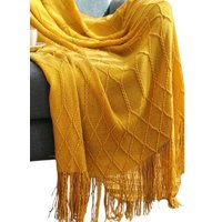 Decoideasemi Spa - Mantas Tejidas Para Decorar 127X152 Cm