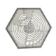 thumbnail image 2 of Regla Hexagonal Plantillas Con Forma Hexagonal Herramientas Prácticas De Bricolaje Para Coser Y Cortar Plata, 2 of 5